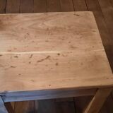 Brutalist wooden bedside tables