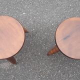 Pair of twisted foot stools