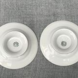 Assiettes sur piédestal XIX siècle Villeroy and Boch