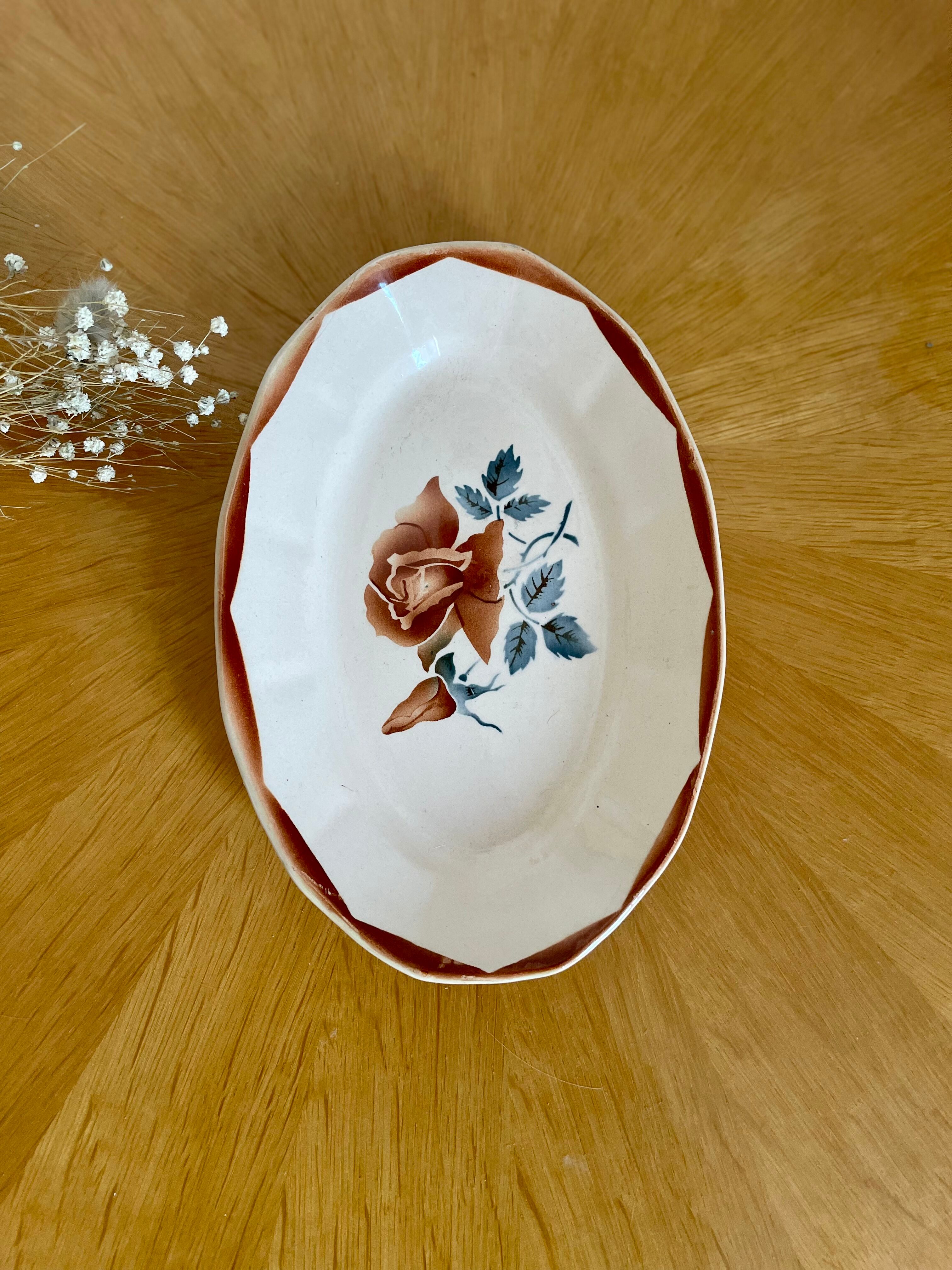 Dessert dish Digoin Sarguemines 1930
