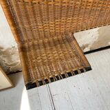 Metal and wicker headhead 50s