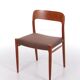 6 chaises de salle à manger Niels Moller modèle 75 Danemark 1960