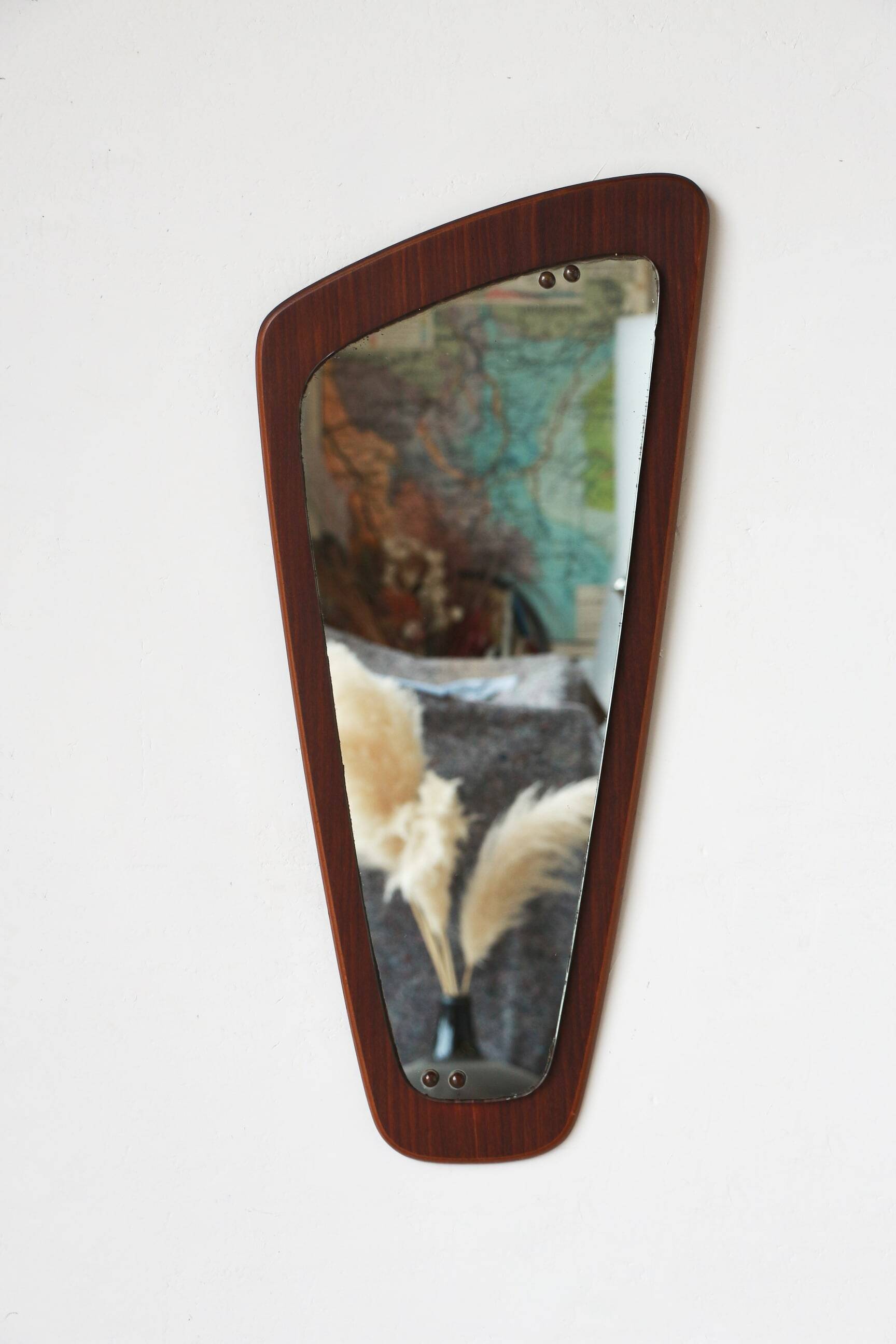 Teak rearview mirror - Scandinavian 14.09.23.08