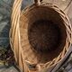 Vintage french cylindrical basket