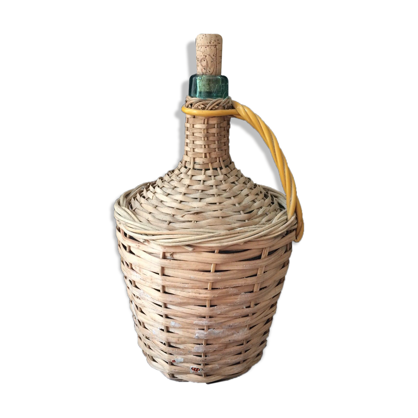 Demijohn old wicker bottle vintage wicker demijohn