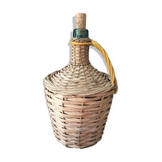 Demijohn old wicker bottle vintage wicker demijohn