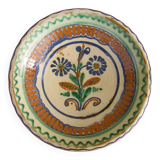 Plat à décor de fleurs vintage