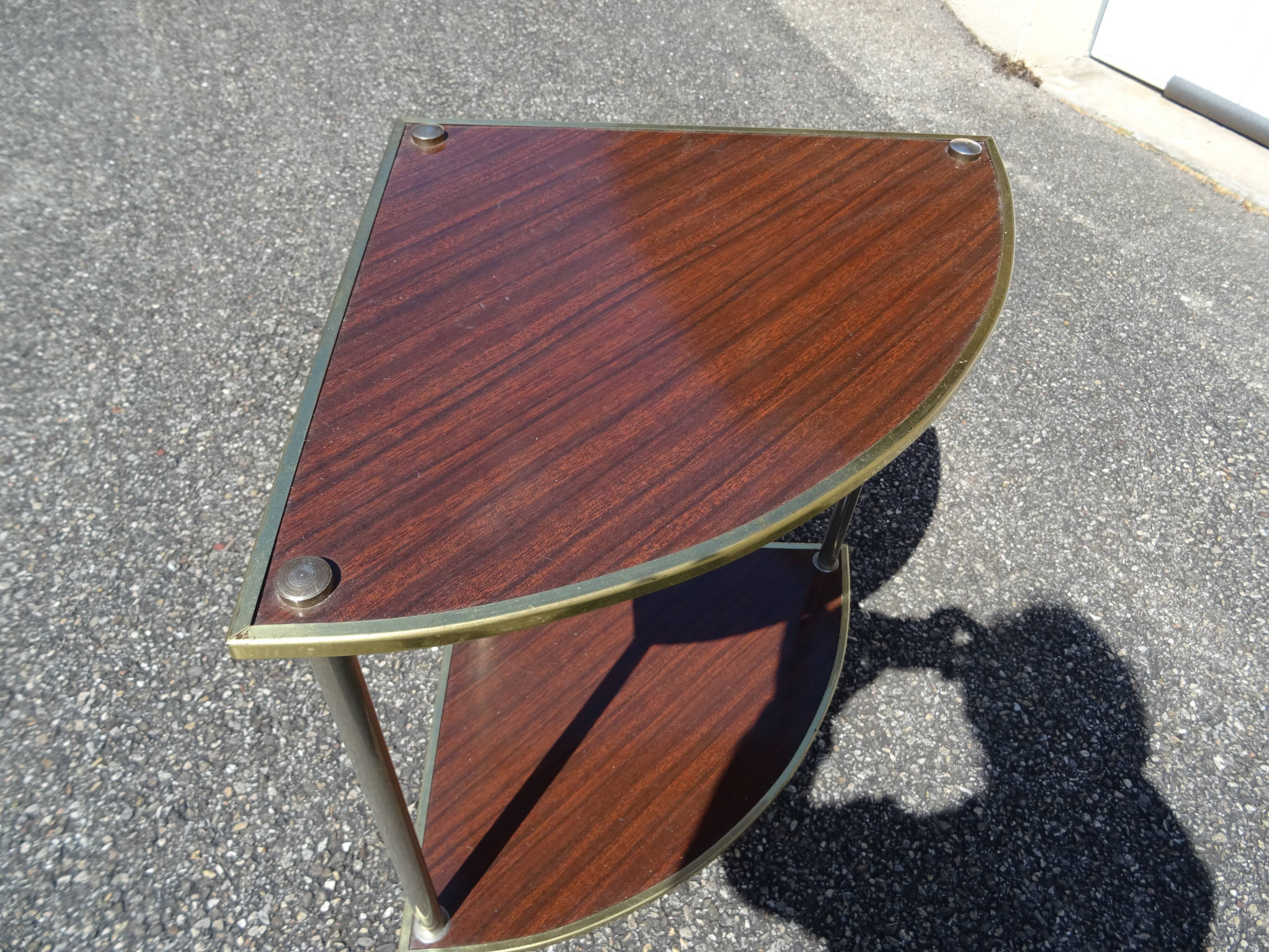 Table d'appoint encoignure formica vintage