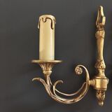 Pair of gilded bronze appliques