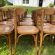 Lot of 40 wooden bistro chairs