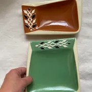 Vercéram snack bowls or dishes, 1950s