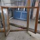 4 old solid oak windows from the early 20th century