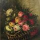 Painting, oil on canvas, still life with flowers signed A Gondois