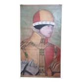 Portrait de noble italien - Tenture médiévale - Décoration château