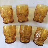 6 vintage glasses