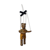 Bear puppet with wood yarn