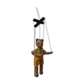 Bear puppet with wood yarn