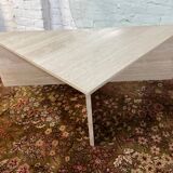 Travertine coffee table
