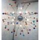 Multicolour “star” murano glass sputnik chandelier