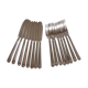 8 silver metal fish cutlery