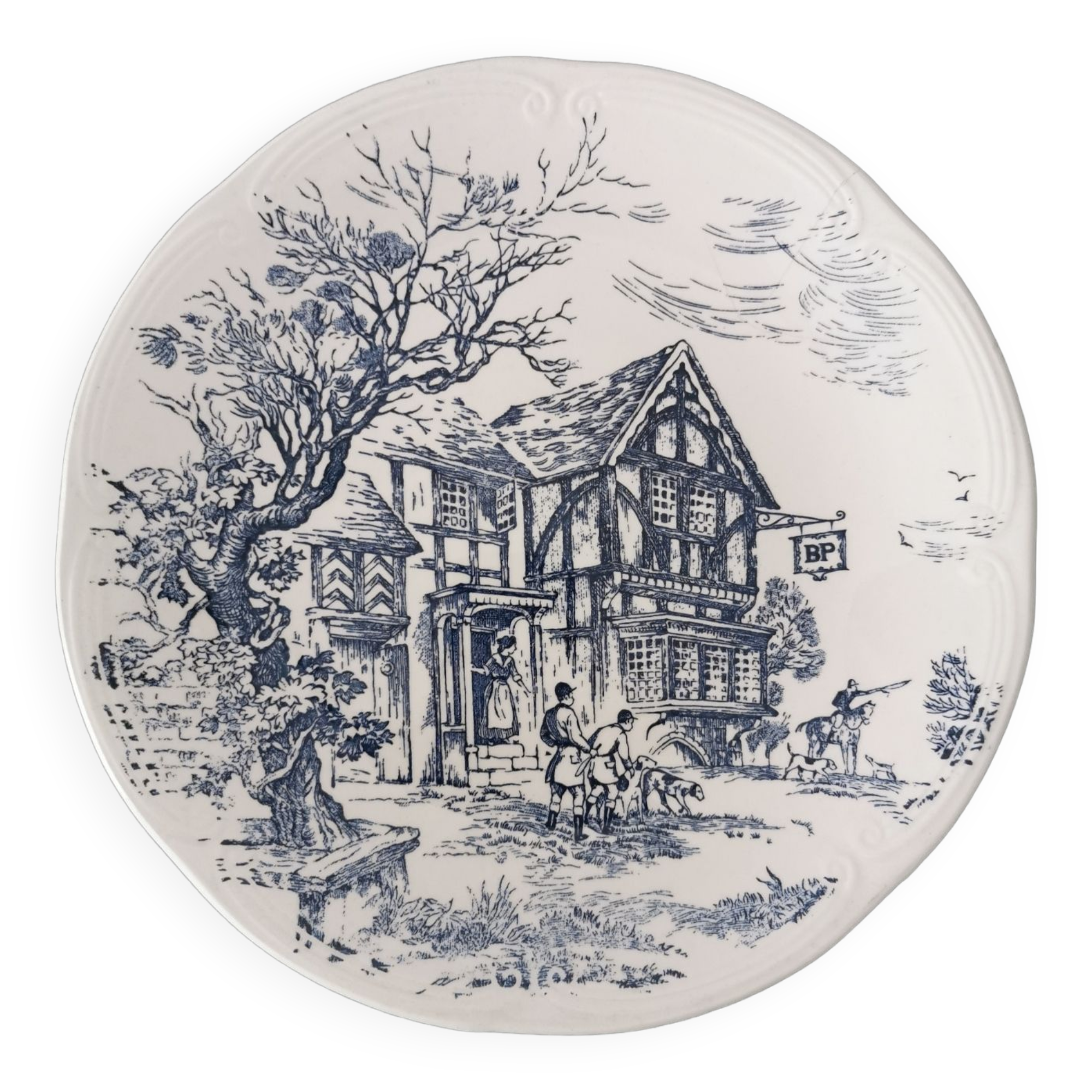 Decorative plate from Gien maison chasse
