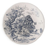 Decorative plate from Gien maison chasse