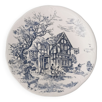 Decorative plate of Gien hunting house