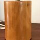 Vintage lamp in solid elm Italy 80s
