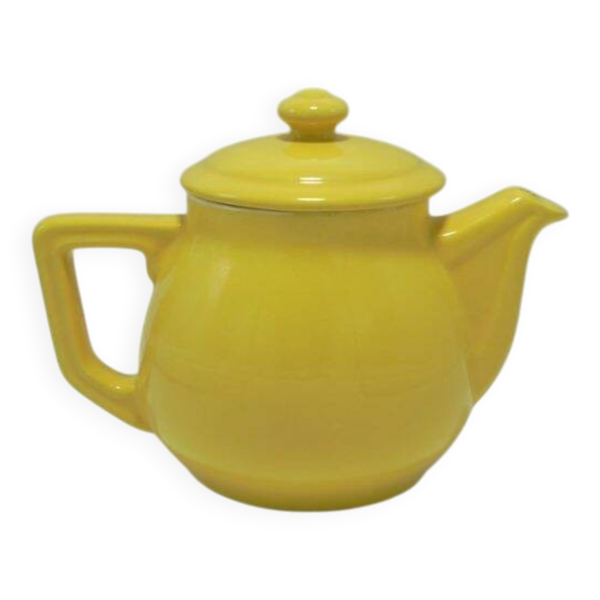 Théière vintage jaune