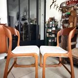 Vintage Baumann sled chairs.