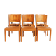 Ensemble de six chaises de différents types de bois