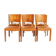 Ensemble de six chaises de différents types de bois