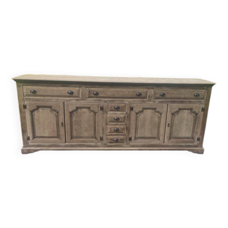 Raw wood sideboard
