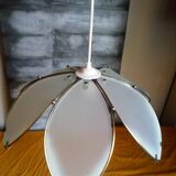 Daisy suspension shortbread glass and vintage brass