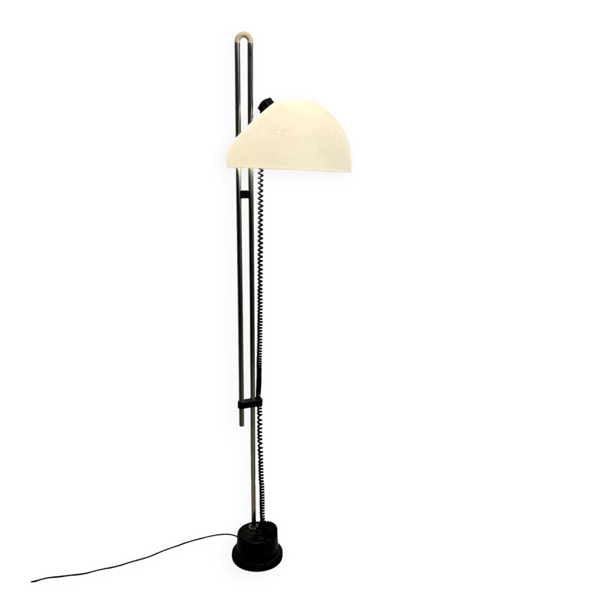 Italian Space Age floor lamp by Carlo Santi for Kartell, circa 1970.