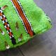 Coussin kilim vert marocain