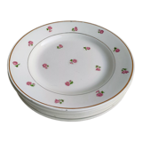 Lot 6 plates dessert porcelain Moulin des Loups