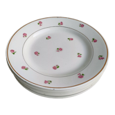 Lot 6 assiettes dessert porcelaine Moulin des Loups