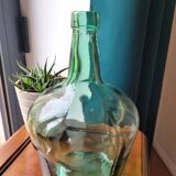 Turquoise green demijohn vase
