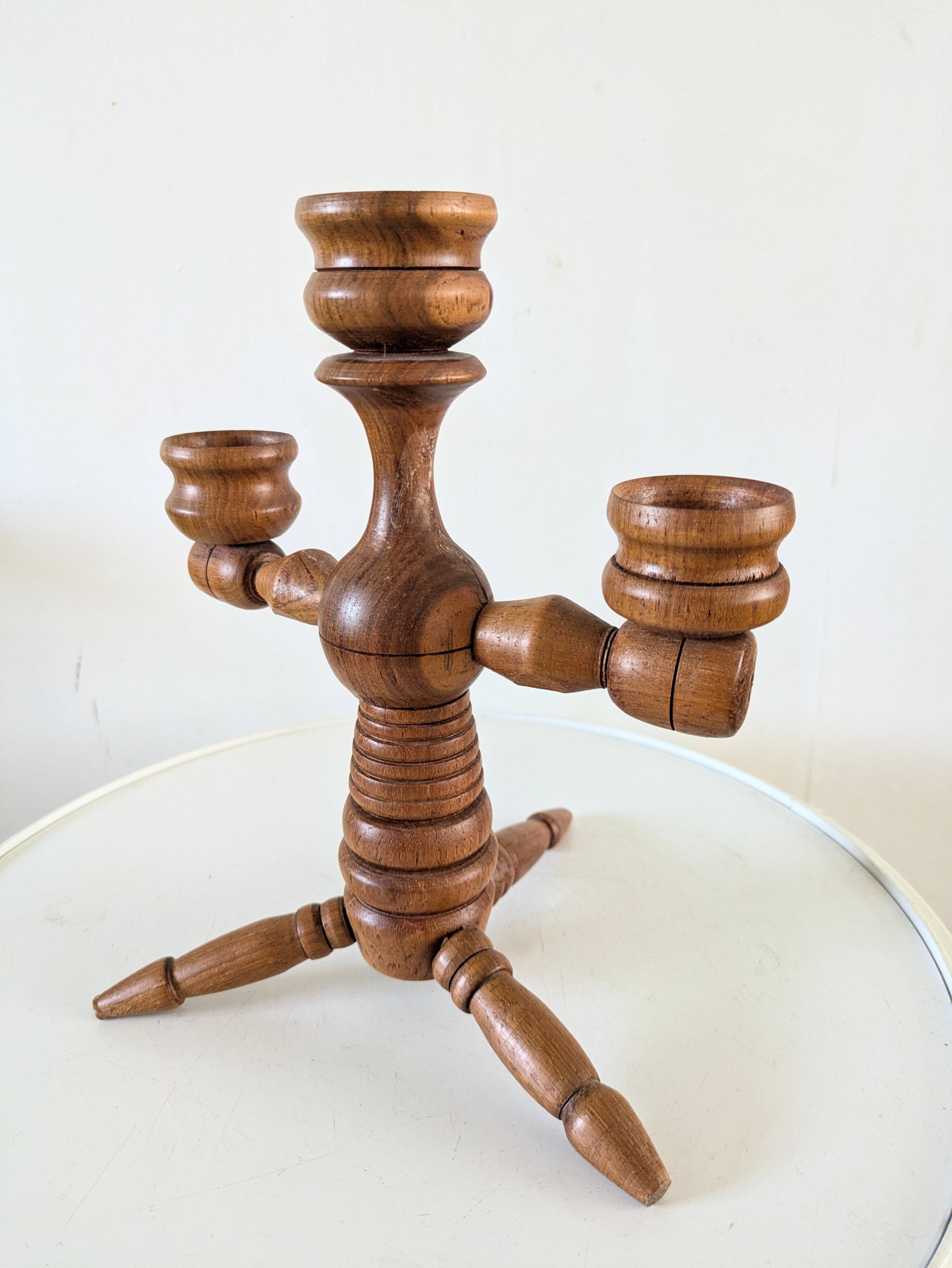 Scandinavian vintage candle holder design from the 60s