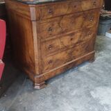 Walnut chest of drawers circa 1880 marble top