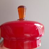 Italian candy box in red opaline