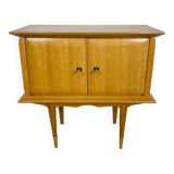 Large Mid-century design wooden bedside table