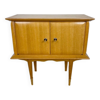 Large Mid-century design wooden bedside table