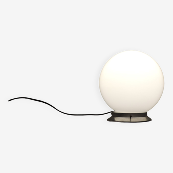 White/vintage opaline globe ceiling lamp