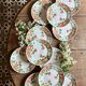 Set of 11 vintage flat plates by Eric de Moulin des Loups.