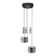 Vintage 1970s metal and crystal pendant lamp, kinkeldey design