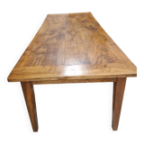Walnut table with two drawers