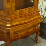 Vintage walnut wood showcase