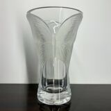 Vintage butterfly crystal vase